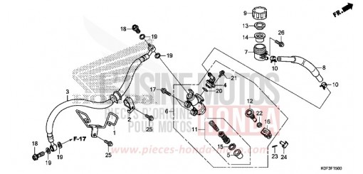 REAR BRAKE MASTER CYLINDER Z125MAK de 2019